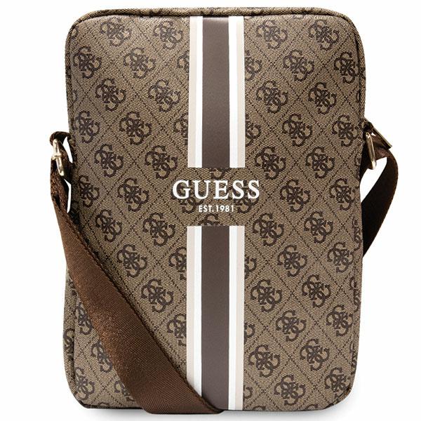 Planšetinio kompiuterio krepšys 10″ Guess 4G Stripes (GUTB10P4RPSW) rudos spalvos aprašymas - Prekės nuotrauka