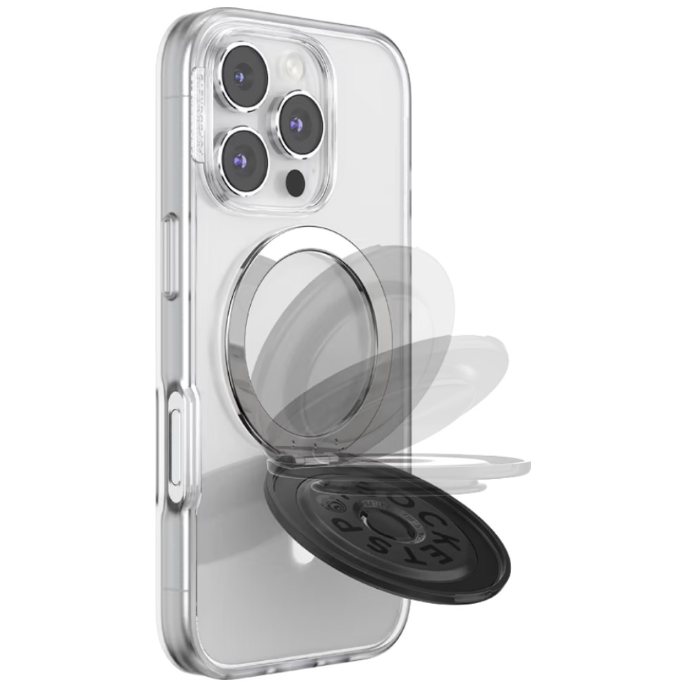 PopSockets Aluminum Radial MagSafe phone grip and stand juodas aprašymas - Prekės nuotrauka