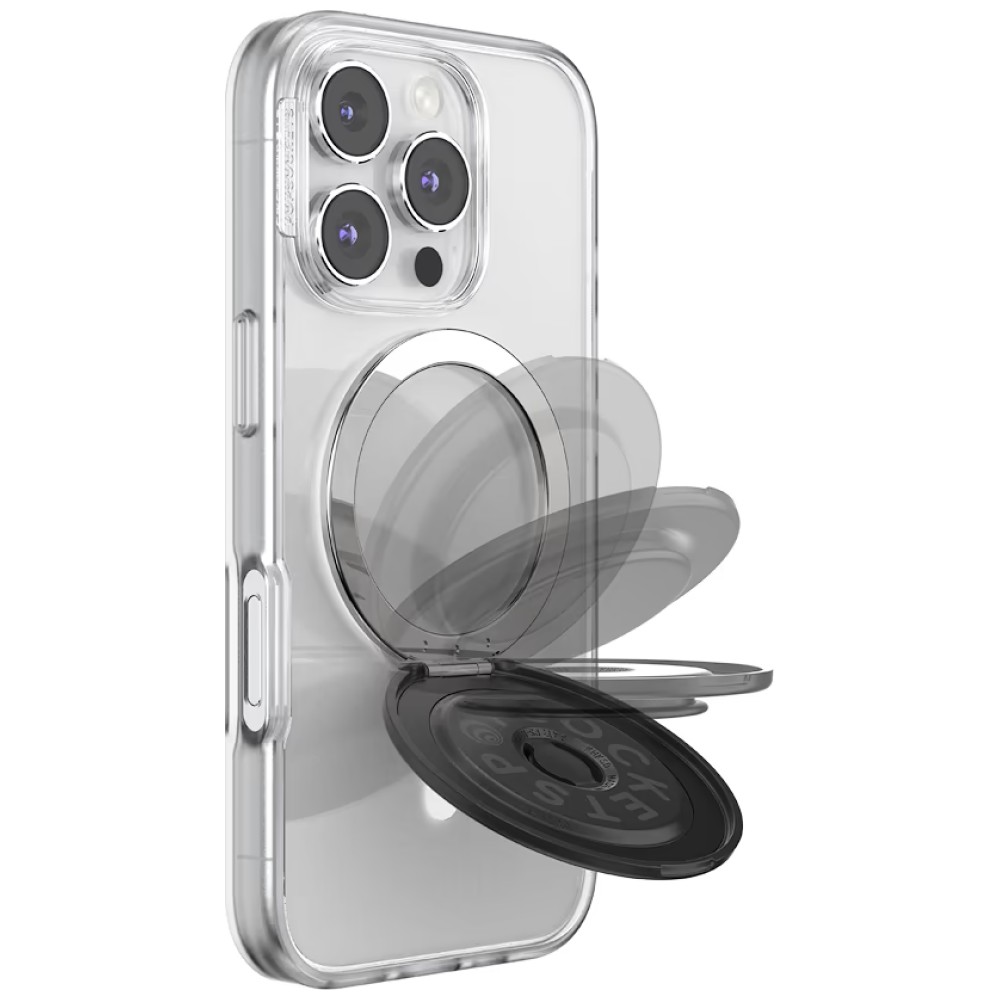 PopSockets Kick-Out Grip MagSafe phone grip and stand juodas aprašymas - Prekės nuotrauka