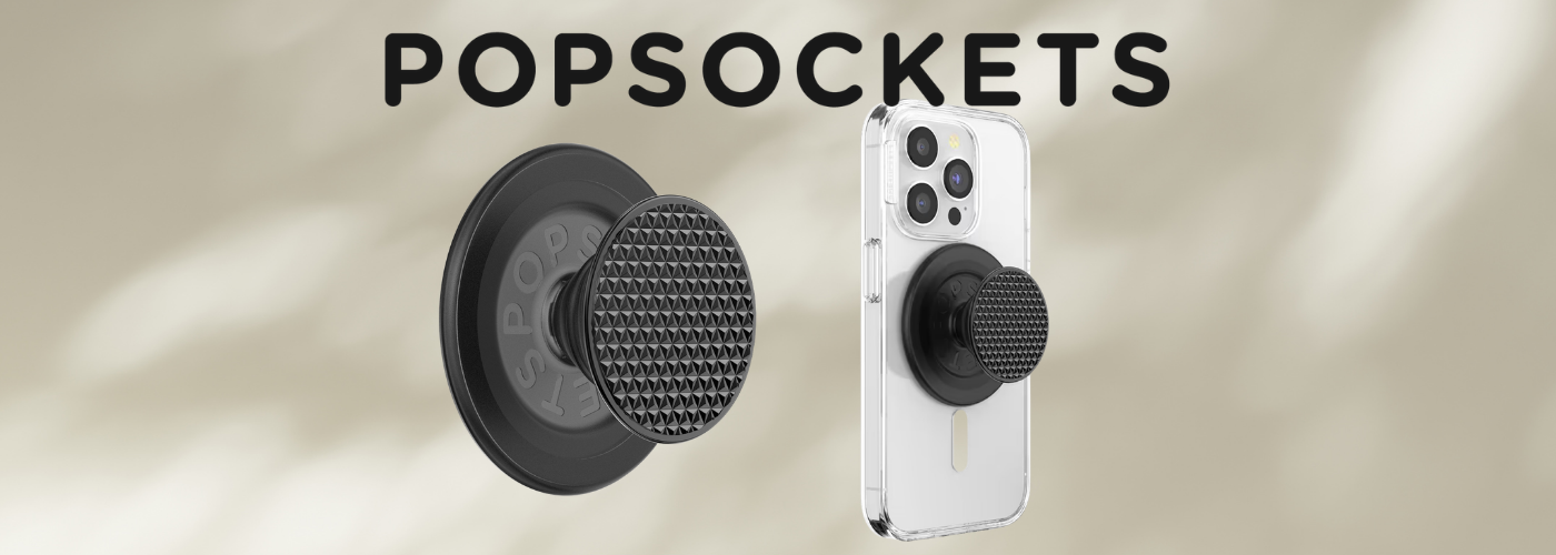 PopSockets Round Aluminum Triangle Knurl Grip MagSafe phone grip and stand juodas aprašymas - Prekės nuotrauka