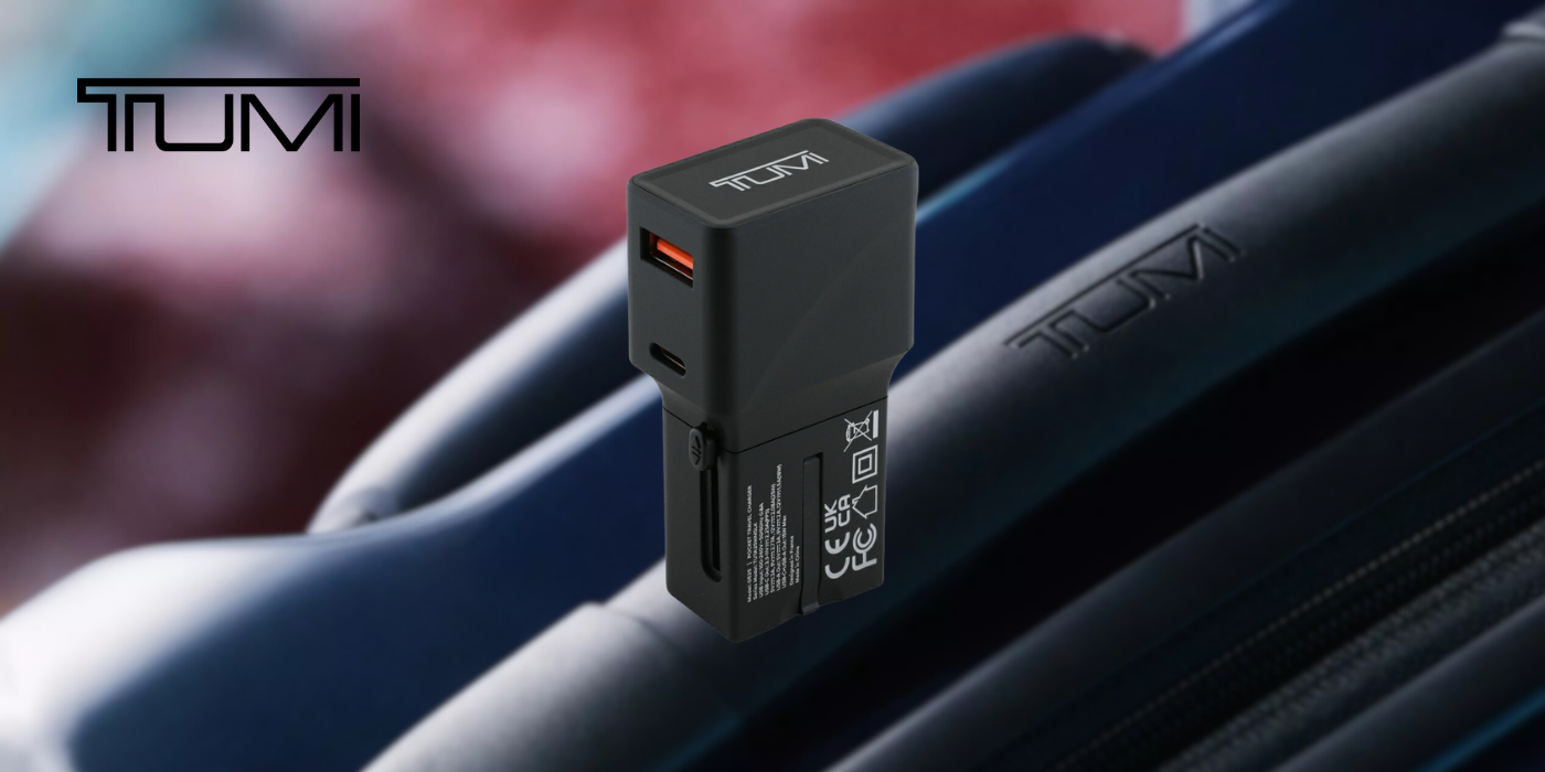 Power Charger TUMI Kelioninis įkroviklis 25W USB-C / USB-A juodos spalvos aprašymas - Prekės nuotrauka Power Charger TUMI Kelioninis įkroviklis 25W USB-C / USB-A juodos spalvos aprašymas - Prekės nuotrauka