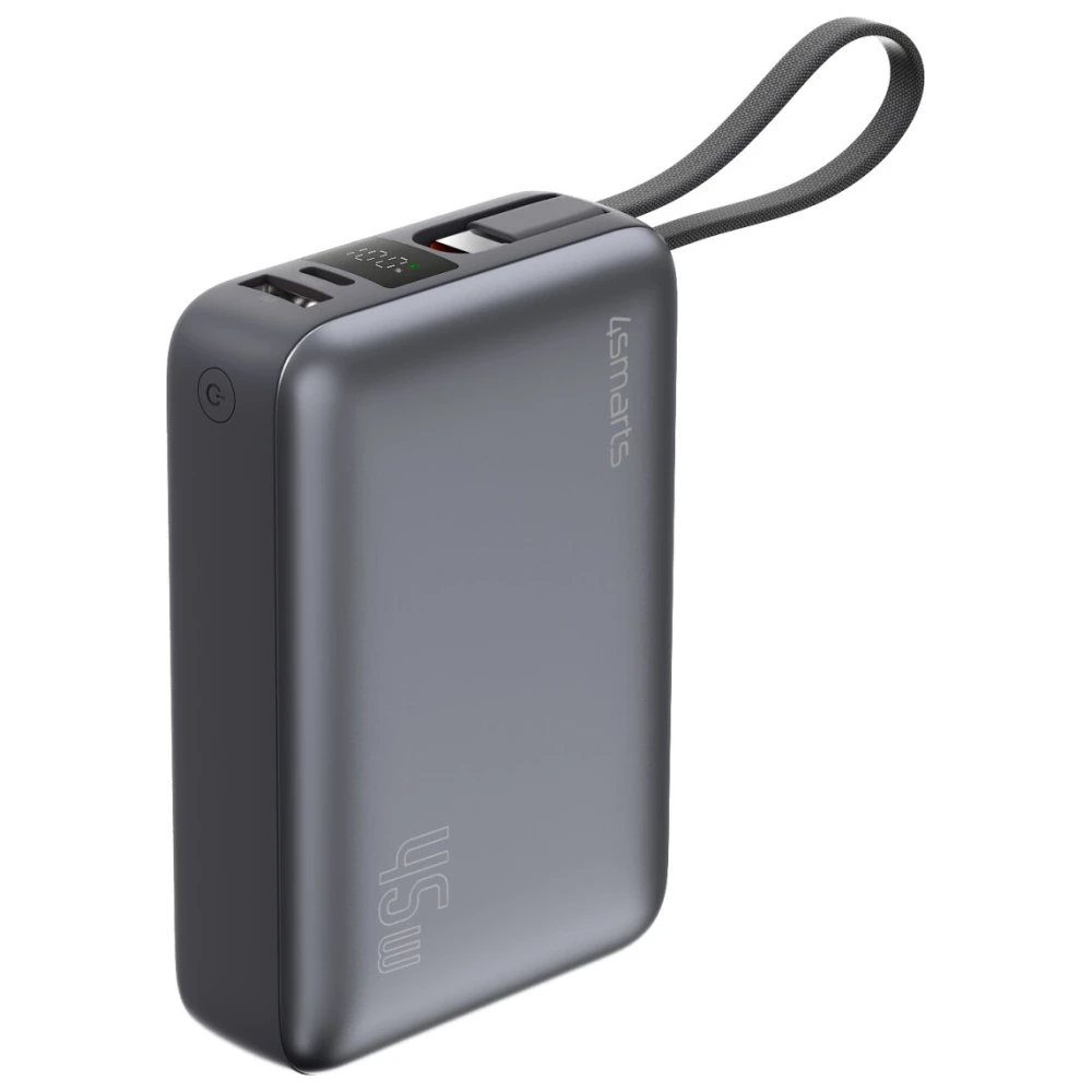 Powerbank 4smarts Enterprise Compact 20000mAh 45W pilkos spalvos aprašymas - Prekės nuotrauka Powerbank 4smarts Enterprise Compact 20000mAh 45W pilkos spalvos aprašymas - Prekės nuotrauka