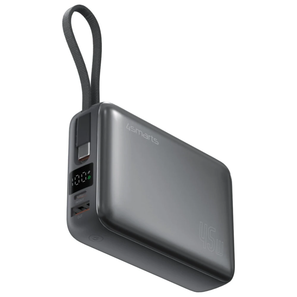 Powerbank 4smarts Enterprise Compact 20000mAh 45W pilkos spalvos aprašymas - Prekės nuotrauka Powerbank 4smarts Enterprise Compact 20000mAh 45W pilkos spalvos aprašymas - Prekės nuotrauka