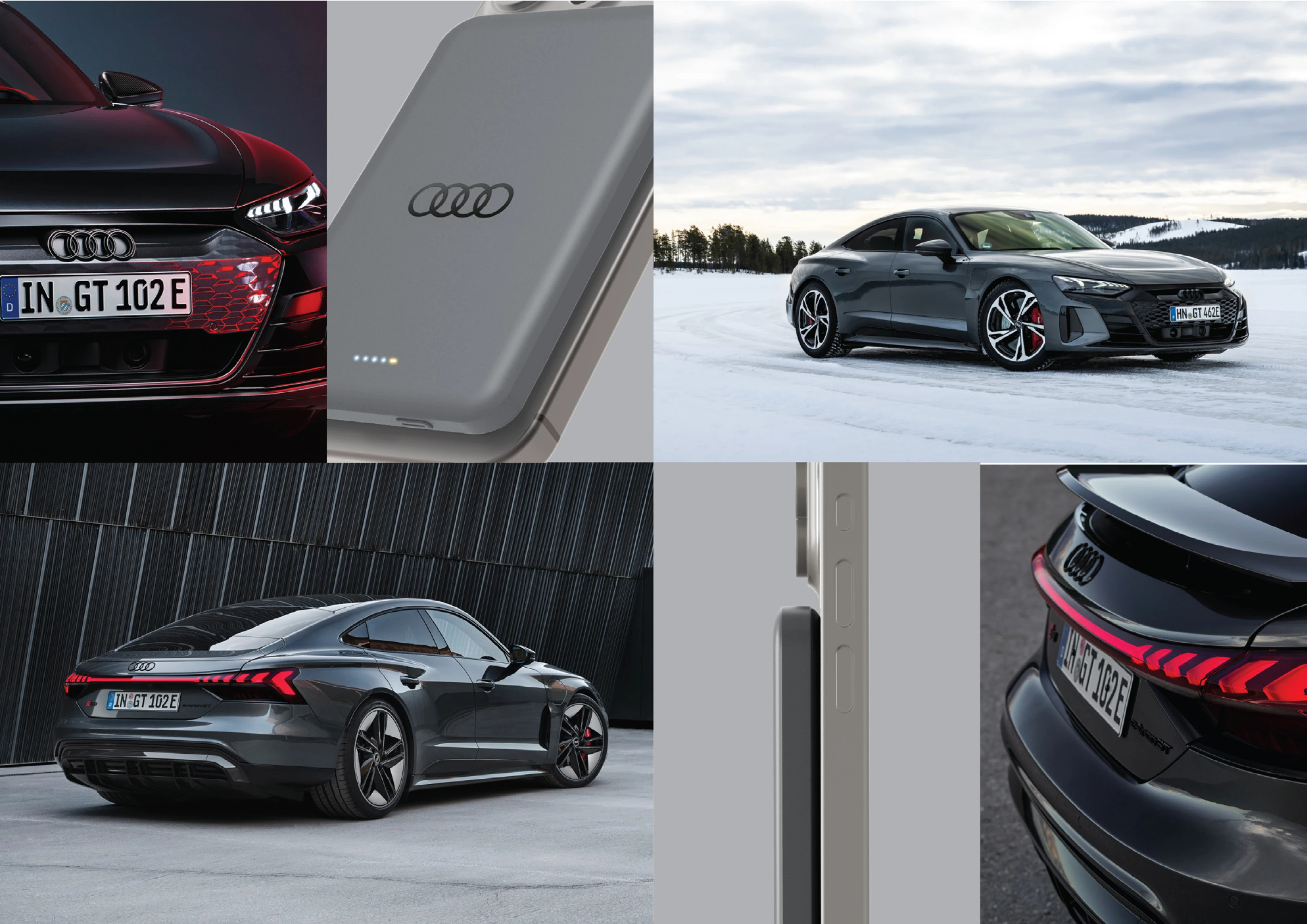 Powerbank Audi Big Logo MagSafe indukcinis 15W 5000mAh - pilkos spalvos aprašymas - Prekės nuotrauka Powerbank Audi Big Logo MagSafe indukcinis 15W 5000mAh - pilkos spalvos aprašymas - Prekės nuotrauka