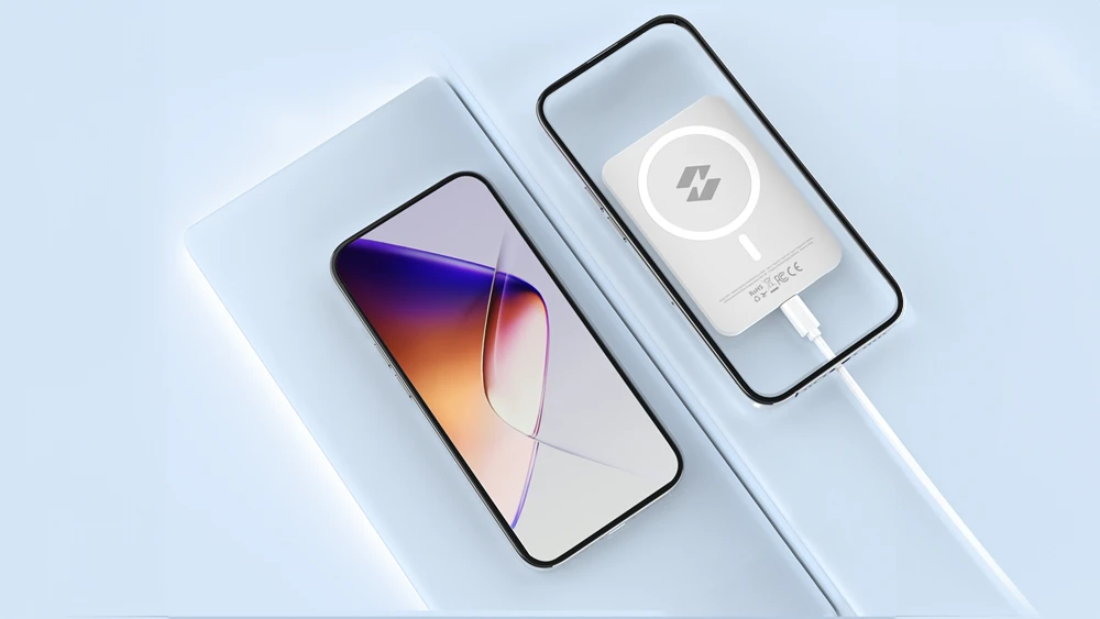 Powerbank INFINIX XP03 MagSafe 3000mAh 7.5W Baltas aprašymas - Prekės nuotrauka