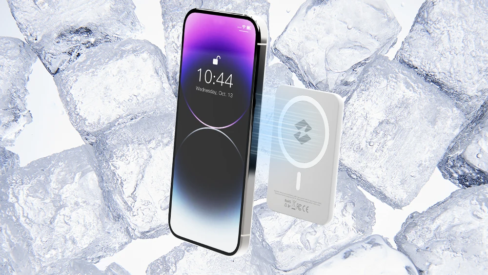 Powerbank INFINIX XP03 MagSafe 3000mAh 7.5W Baltas aprašymas - Prekės nuotrauka