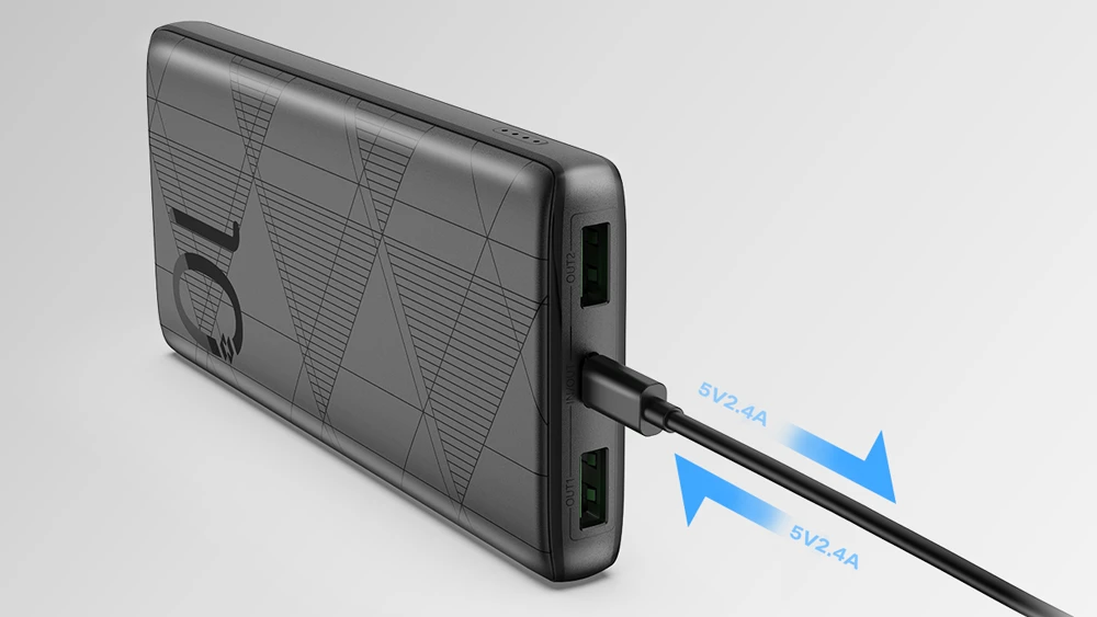 Powerbank INFINIX XP10 10000mAh 12W Mėlyna aprašymas - Prekės nuotrauka