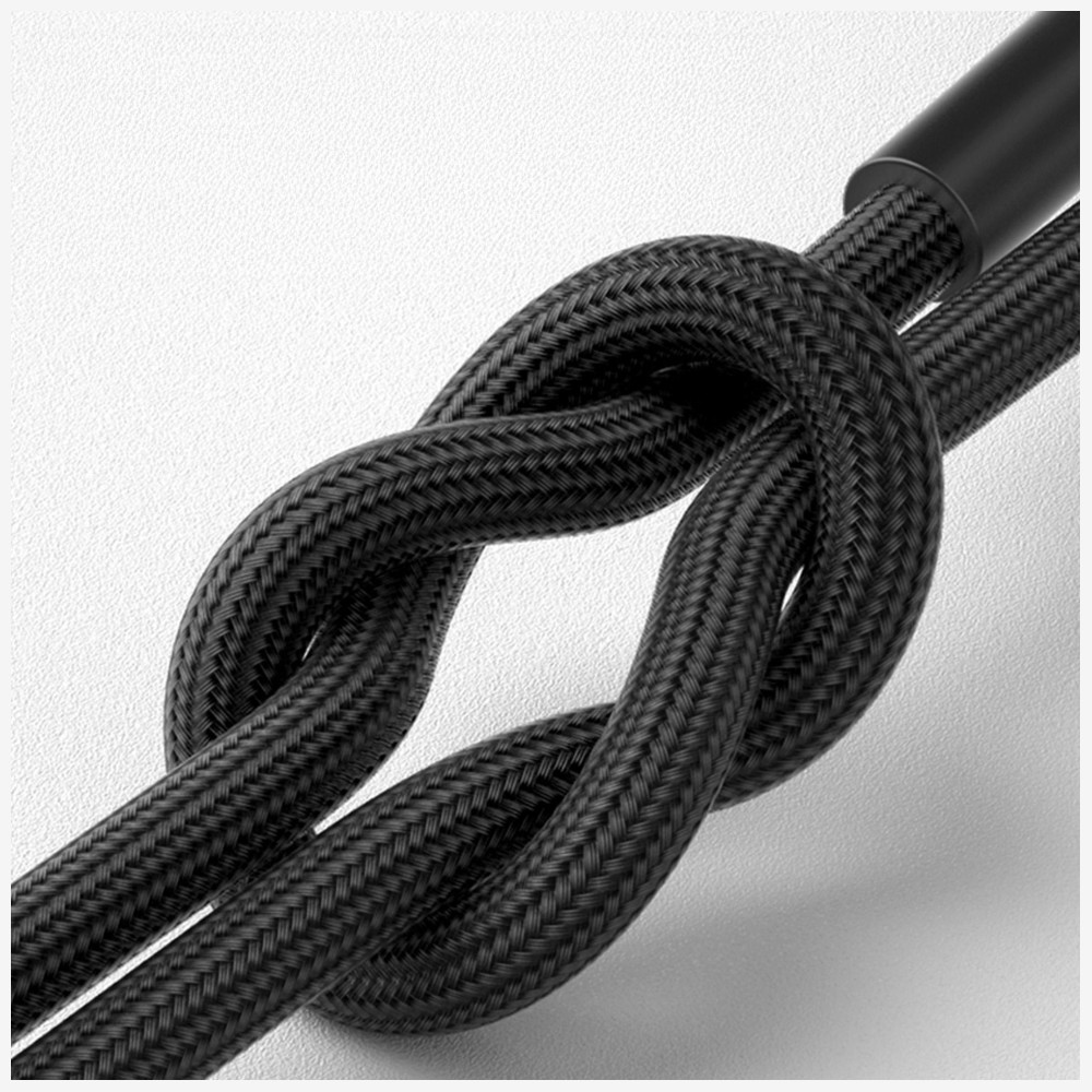 3mk Hyper Cable N-SERIES USB-C to USB-C 3m PD 3.0 QC 3.0 20V/3A 60W Juodas aprašymas - Prekės nuotrauka
