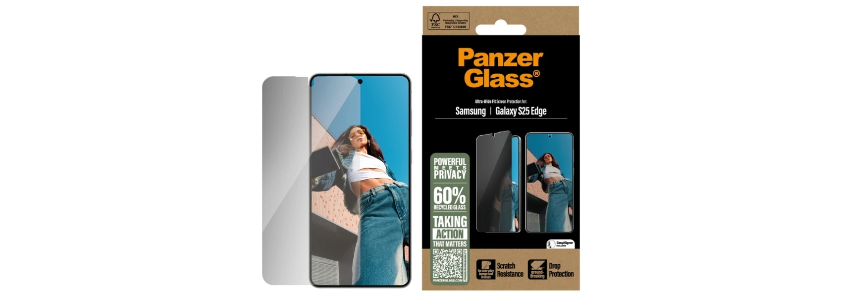 Panzer Glass Privacy Glass PanzerGlass Ultra-Wide Fit skirtas Samsung Galaxy S25 Edge aprašymas - Prekės nuotrauka Panzer Glass Privacy Glass PanzerGlass Ultra-Wide Fit skirtas Samsung Galaxy S25 Edge aprašymas - Prekės nuotrauka