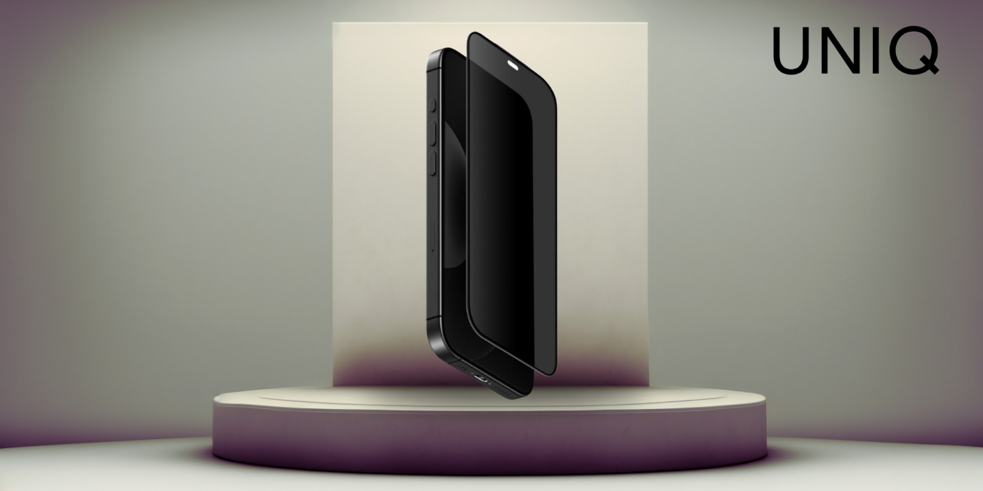 Privatumą užtikrinantis grūdintas stiklas UNIQ Optix Covex Privacy DX2, skirtas iPhone 18 Pro aprašymas - Prekės nuotrauka