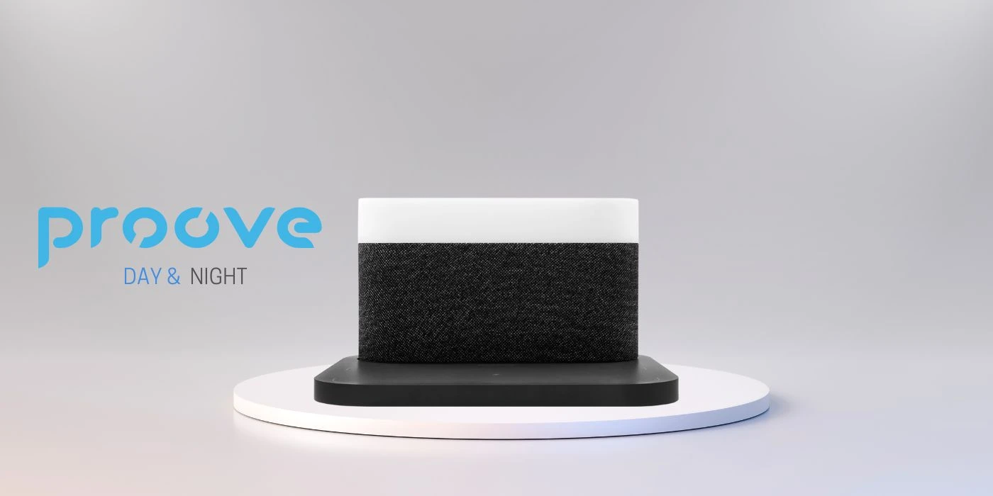 Proove 3-in-1 naktinis prie lovos šviestuvas + Alarm clock Day & Night LED 1200mAh 3W belaidis įkroviklis 15W pilkos spalvos aprašymas - Prekės nuotrauka Proove 3-in-1 naktinis prie lovos šviestuvas + Alarm clock Day & Night LED 1200mAh 3W belaidis įkroviklis 15W pilkos spalvos aprašymas - Prekės nuotrauka