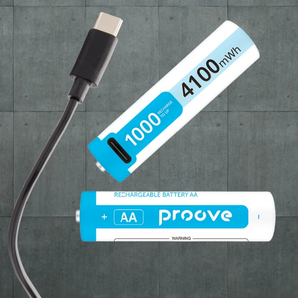 Proove AA Batteries 4100mWh 2vnt baltos spalvos aprašymas - Prekės nuotrauka