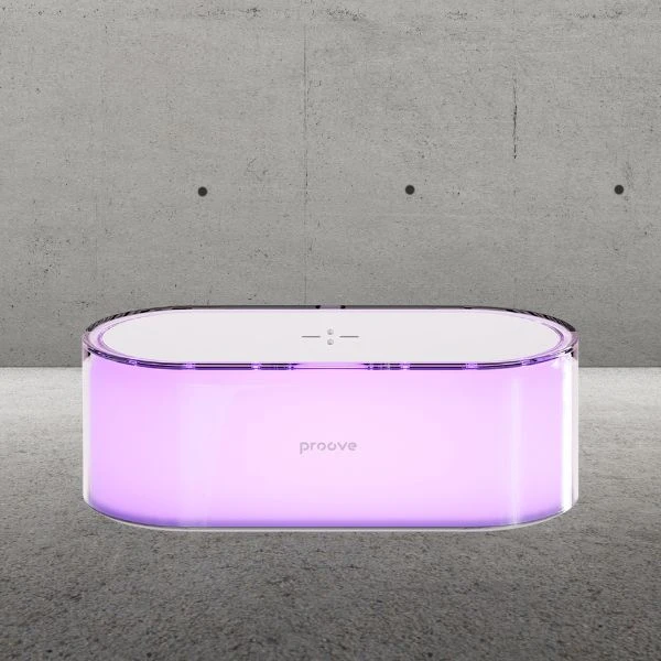 Proove Naktinė lempa Multicolor Glow LED RGB 1200mAh 5W su indukciniu įkrovikliu 15W baltos spalvos aprašymas - Prekės nuotrauka Proove Naktinė lempa Multicolor Glow LED RGB 1200mAh 5W su indukciniu įkrovikliu 15W baltos spalvos aprašymas - Prekės nuotrauka