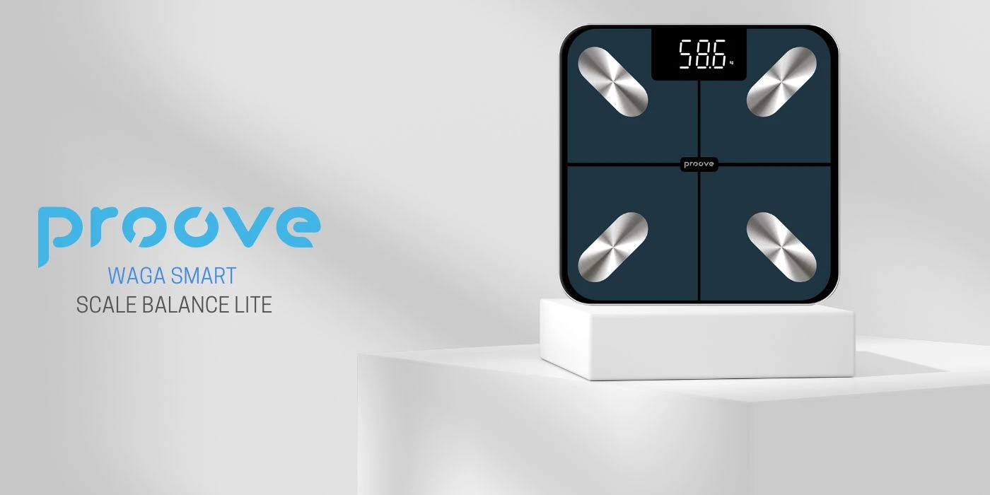 Proove Svarstyklės išmaniosios svarstyklės Balance Lite Bluetooth mėlynos spalvos aprašymas - Prekės nuotrauka Proove Svarstyklės išmaniosios svarstyklės Balance Lite Bluetooth mėlynos spalvos aprašymas - Prekės nuotrauka