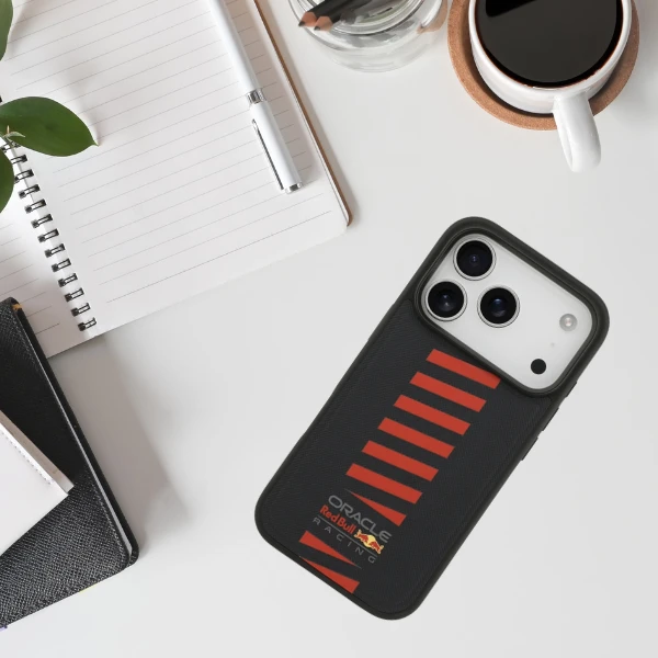 Dėklas red bull Raudonas BULL case for IPHONE 17 Pro compatible with MagSafe RBHMP17L24PUDSRV (Meshed PU W/ Powerbar) navy aprašymas - Prekės nuotrauka