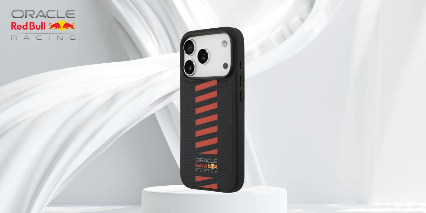 Dėklas red bull Raudonas BULL case for IPHONE 17 Pro compatible with MagSafe RBHMP17L24PUDSRV (Meshed PU W/ Powerbar) navy aprašymas - Prekės nuotrauka