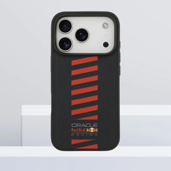 Dėklas red bull Raudonas BULL case for IPHONE 17 Pro compatible with MagSafe RBHMP17L24PUDSRV (Meshed PU W/ Powerbar) navy aprašymas - Prekės nuotrauka