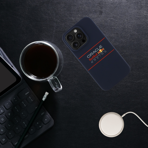 Red Bull Raudona Bull Raudona Bull RBHMP14L24SIHSRV Apple iPhone 14 Pro 6.1″ kietas dėklas navy Silicone Horizontal Logo MagSafe aprašymas - Prekės nuotrauka