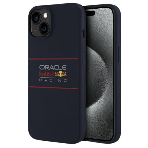 Red Bull Raudona Bull Raudona Bull RBHMP14S24SIHSRV Apple iPhone 14 6.1″ kietas dėklas navy Silicone Horizontal Logo MagSafe aprašymas - Prekės nuotrauka