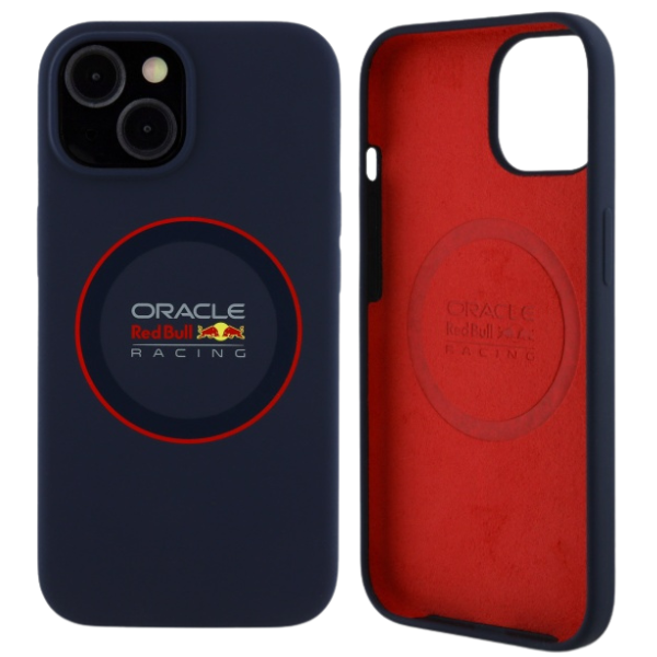Red Bull Raudona Bull Raudona Bull RBHMP14S24SIILVR Apple iPhone 14 6.1″ kietas dėklas navy Silicone Raudona Ring MagSafe aprašymas - Prekės nuotrauka