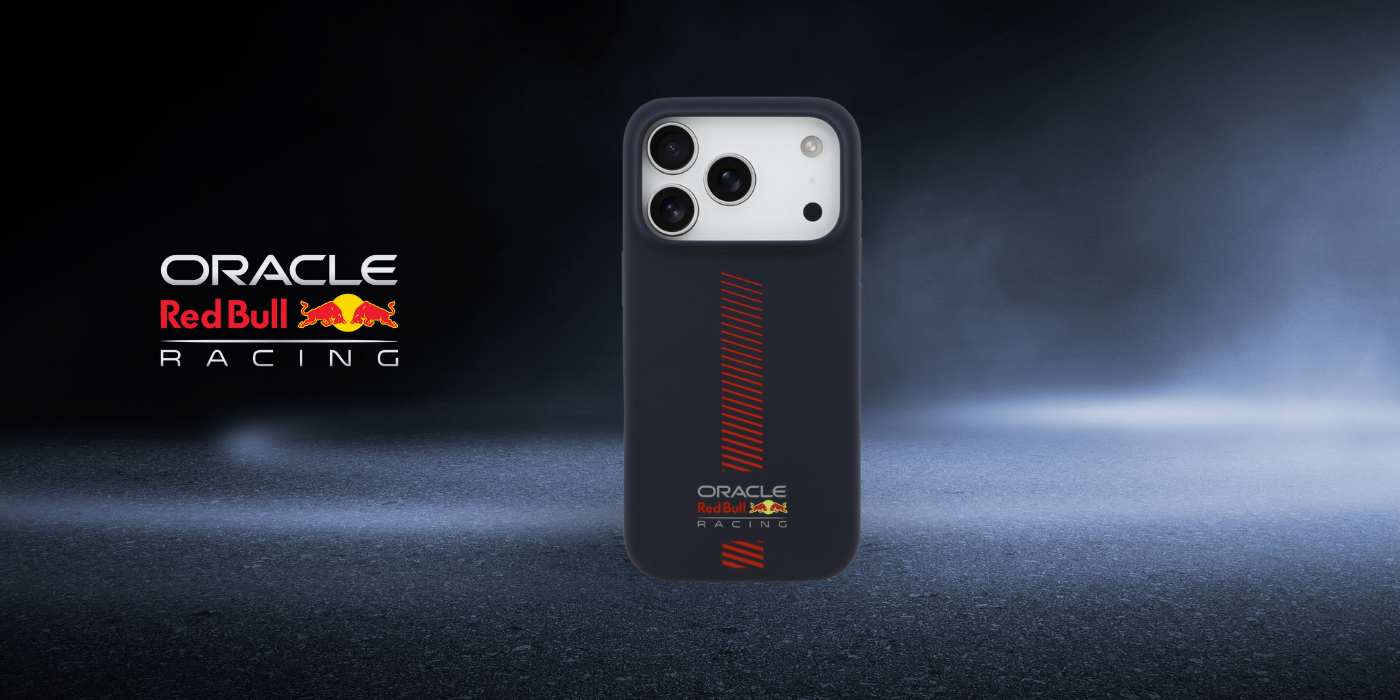 Red Bull Raudona Bull Raudona Bull silikoninis „Powerbar“ MagSafe dėklas iPhone 17 Pro, tamsiai mėlynos spalvos aprašymas - Prekės nuotrauka