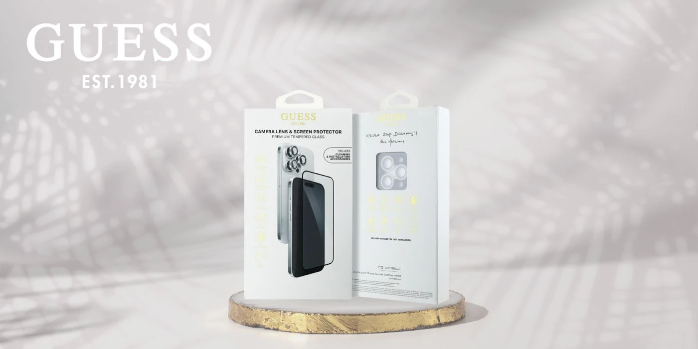 Rinkinys 2in1 Guess BP Rhinestone apsauginis stiklas ekranui ir kamerai Apple iPhone 16 Pro Max aprašymas - Prekės nuotrauka Rinkinys 2in1 Guess BP Rhinestone apsauginis stiklas ekranui ir kamerai Apple iPhone 16 Pro Max aprašymas - Prekės nuotrauka