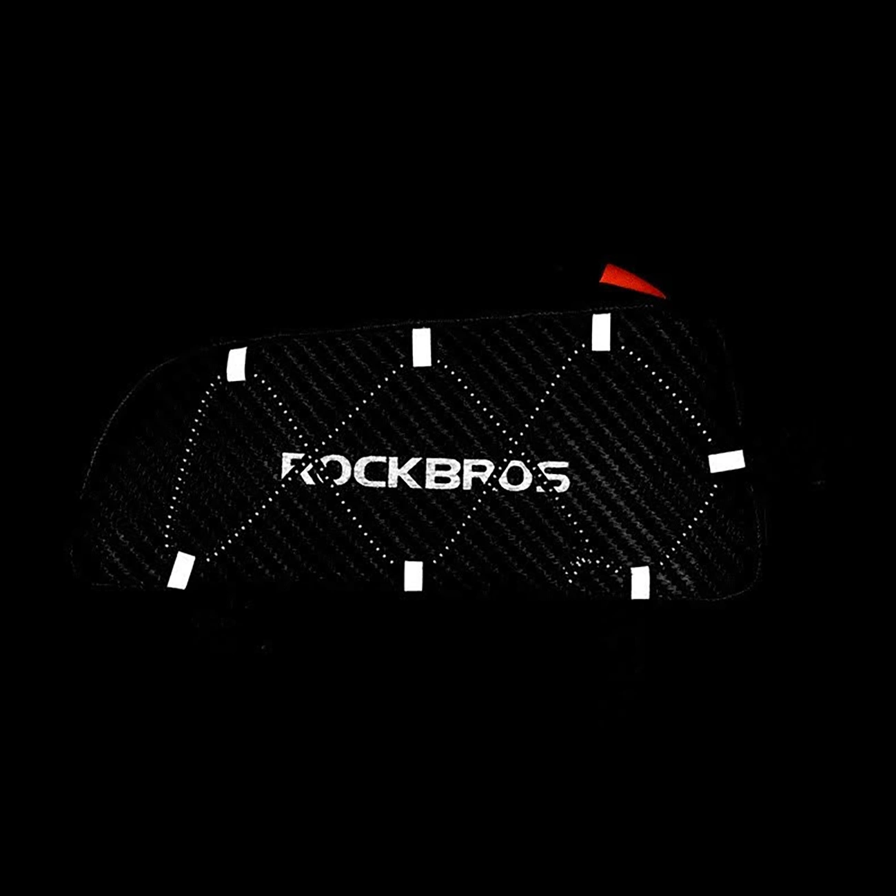 Rockbros 039BK bicycle frame bag 1 l with braid – juodos spalvos aprašymas - Prekės nuotrauka
