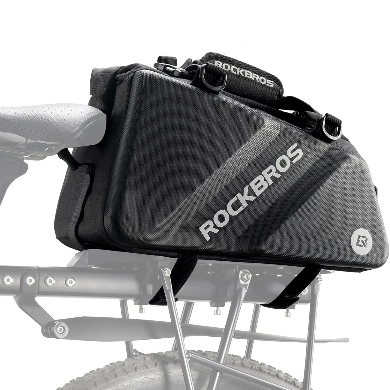 Rockbros 30140090001 krepšys dviračiui ant bagažinės 11.6l – juodos spalvos aprašymas - Prekės nuotrauka