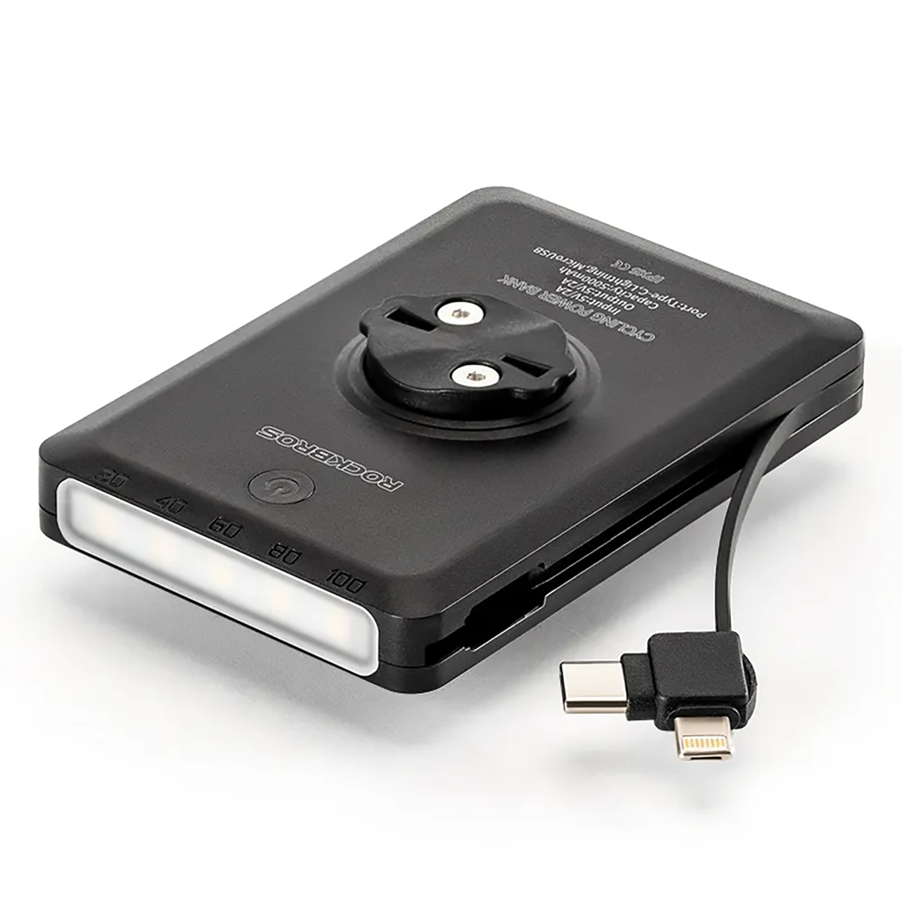Rockbros JP008 priekinis dviračio žibintas su maitinimo banku 5000mAh 150lm IPX6 – juodos spalvos aprašymas - Prekės nuotrauka