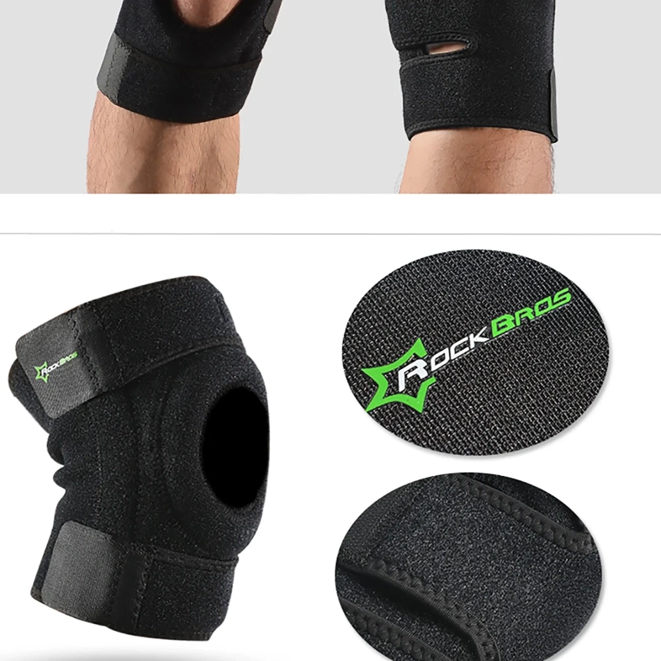 Rockbros LF1106M sports protector for patella and knee joint dydis M – juodos spalvos aprašymas - Prekės nuotrauka Rockbros LF1106M sports protector for patella and knee joint dydis M – juodos spalvos aprašymas - Prekės nuotrauka