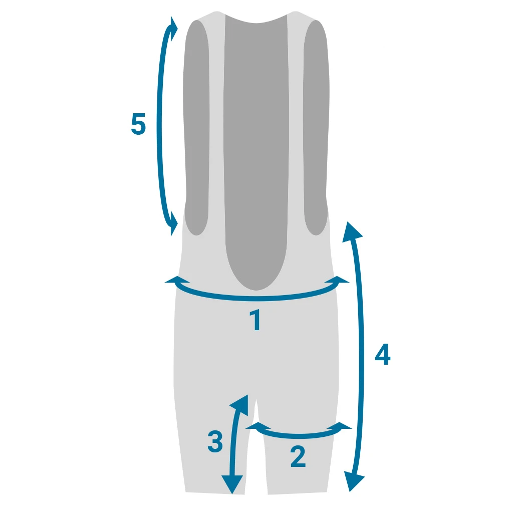 Rockbros RK20024XL bib shorts with XXXXL insert – juodos spalvos aprašymas - Prekės nuotrauka