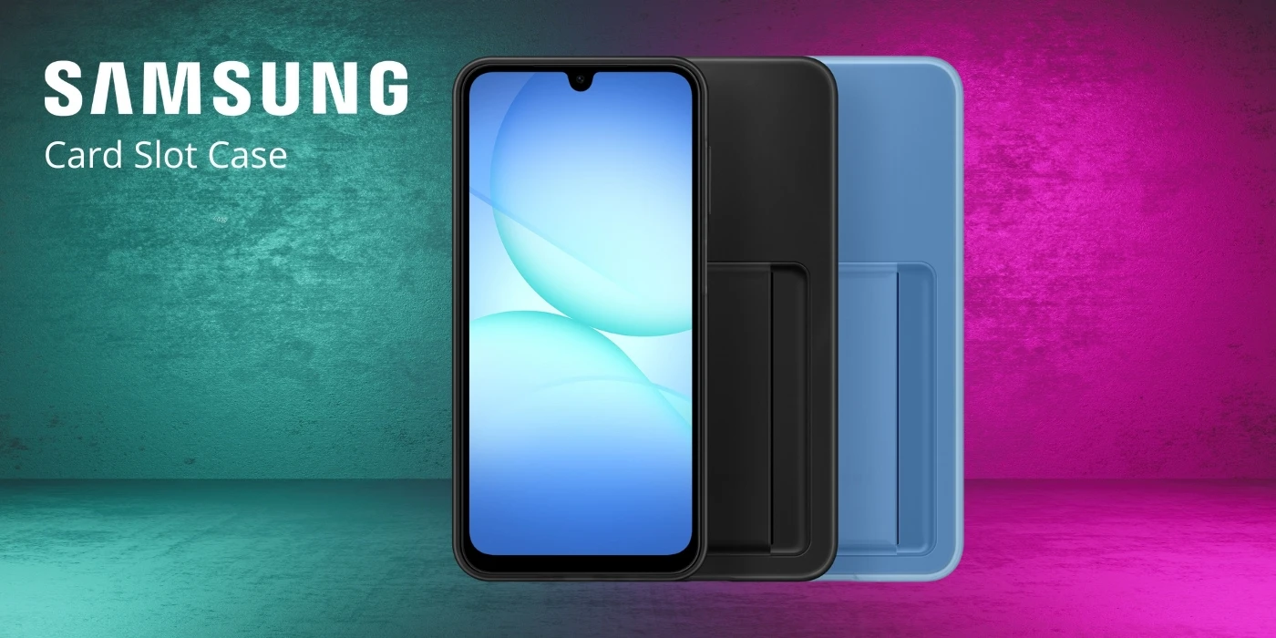 Samsung Card Slot Dėklas skirtas Galaxy A17 mėlynos spalvos aprašymas - Prekės nuotrauka