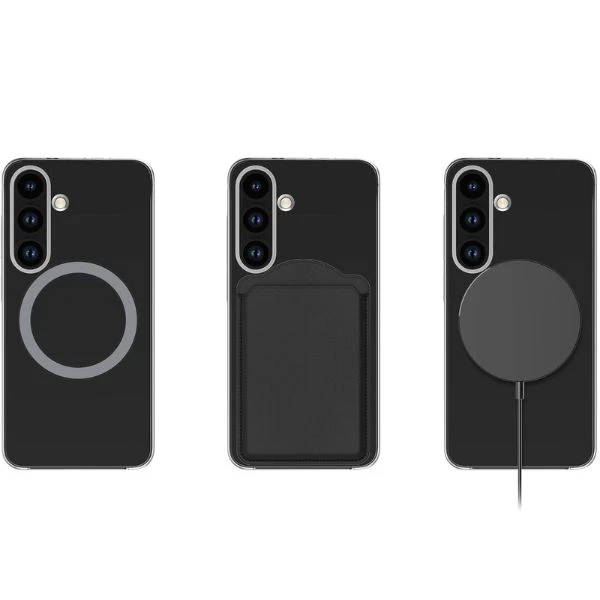 Dėklas Spigen „Samsung Galaxy S25“ skaidrus magnetinis dangtelis, skaidrus aprašymas - Prekės nuotrauka