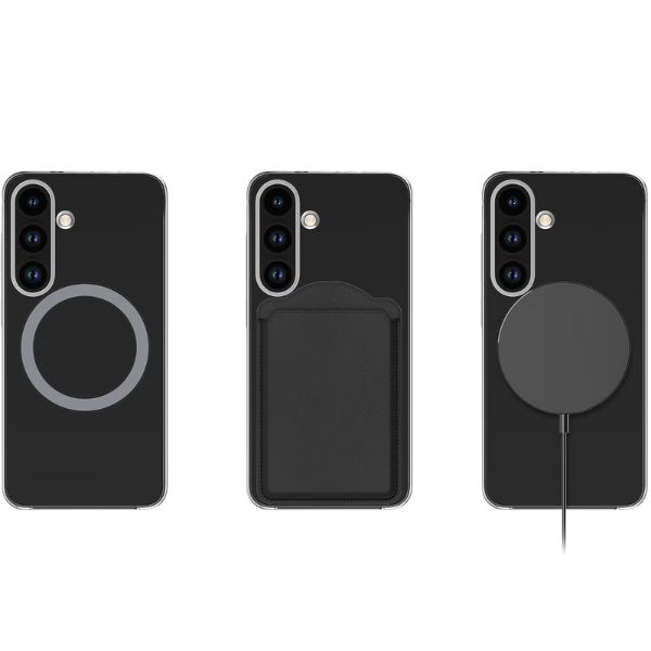 Dėklas Spigen „Samsung Galaxy S25“ skaidrus magnetinis dangtelis, skaidrus aprašymas - Prekės nuotrauka