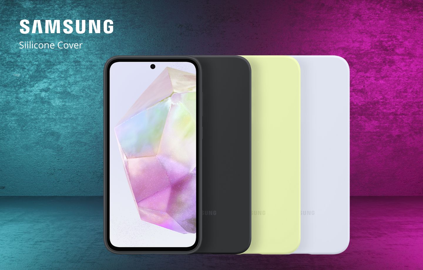 Dėklas PA556TBEGWW Silicone case for Samsung Galaxy A55 Juodas (Juodas) aprašymas - Prekės nuotrauka