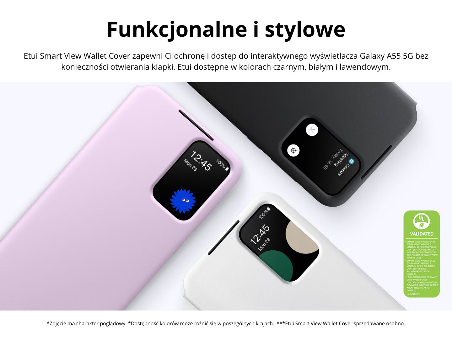 ZA556CVEGWW „Smart View“ piniginės dėklas, skirtas „Samsung Galaxy A55“, levandų spalvos (levandų spalvos) aprašymas - Prekės nuotrauka ZA556CVEGWW „Smart View“ piniginės dėklas, skirtas „Samsung Galaxy A55“, levandų spalvos (levandų spalvos) aprašymas - Prekės nuotrauka