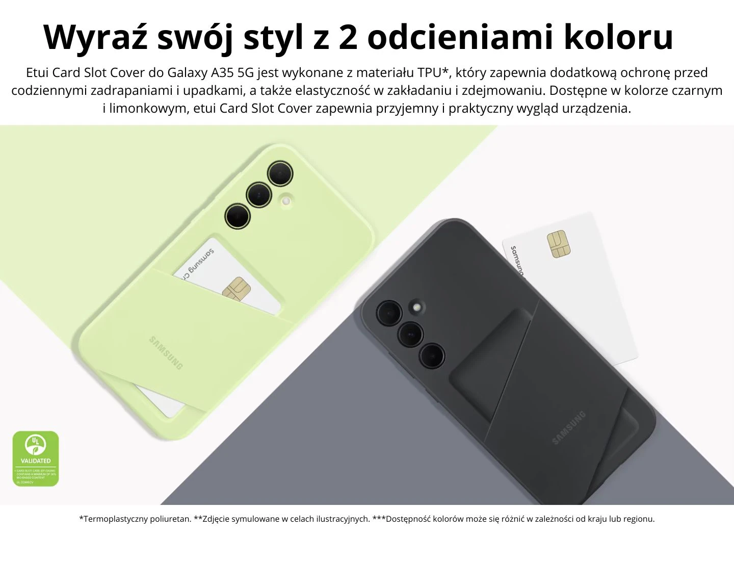 Dėklas „Samsung Galaxy A35“ kortelės lizdo dangtelis aprašymas - Prekės nuotrauka