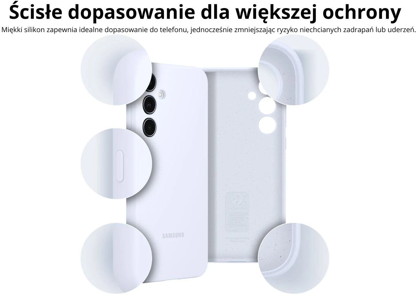 Dėklas Samsung Galaxy A35 Silicone Cover Light Mėlyna aprašymas - Prekės nuotrauka Dėklas Samsung Galaxy A35 Silicone Cover Light Mėlyna aprašymas - Prekės nuotrauka