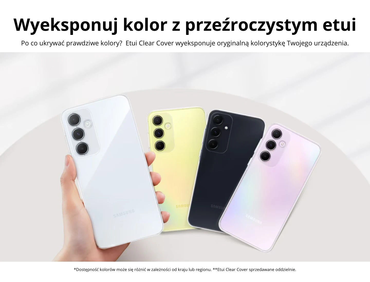 Dėklas „Samsung Galaxy A55“ minkštas skaidrus dangtelis, skaidrus aprašymas - Prekės nuotrauka