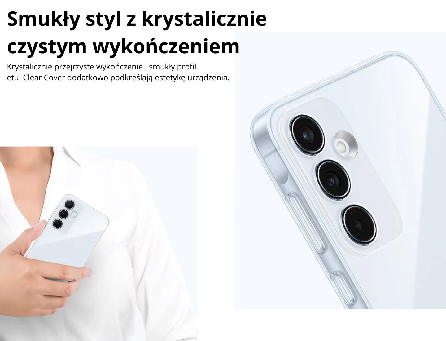 Dėklas „Samsung Galaxy A55“ minkštas skaidrus dangtelis, skaidrus aprašymas - Prekės nuotrauka