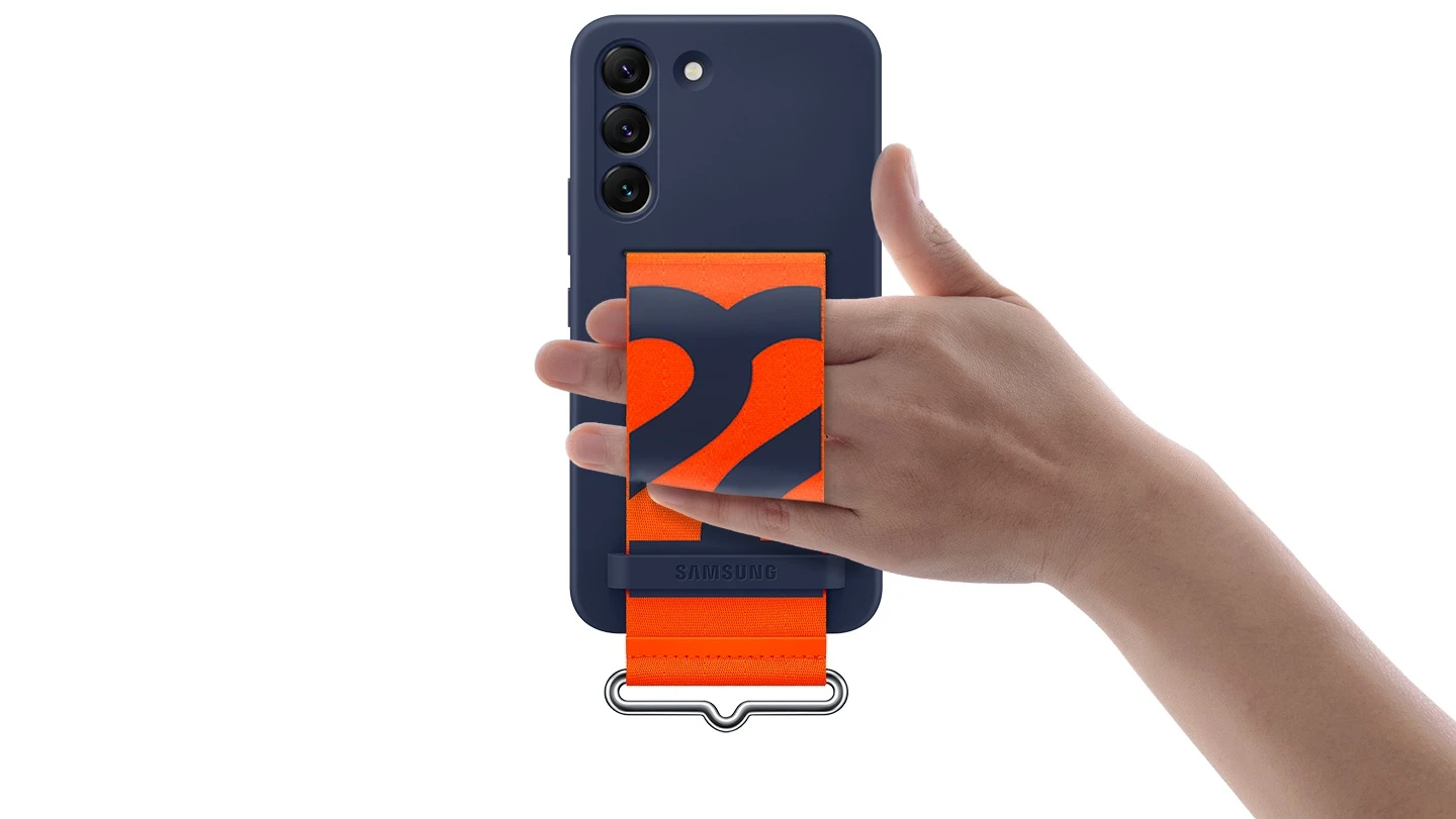 Dėklas GS901TWE silikoninis dangtelis su dirželiu, skirtas Samsung Galaxy S22, Baltas (Baltas) aprašymas - Prekės nuotrauka