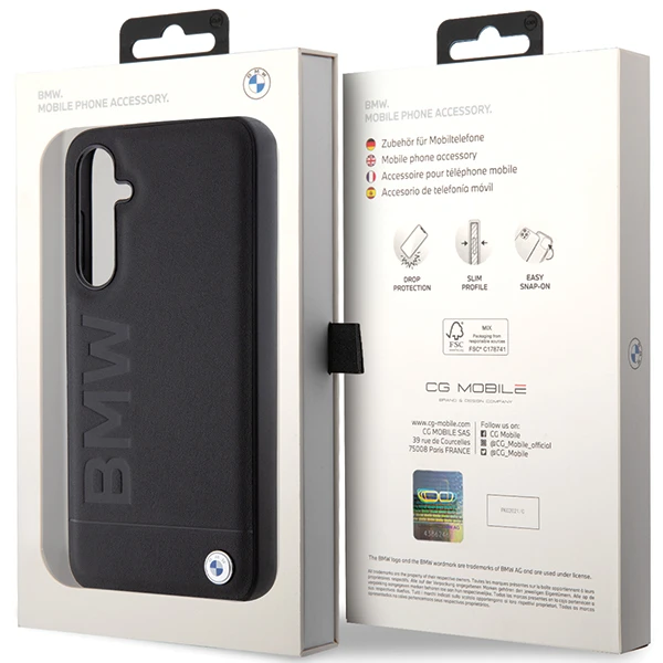 Originalus priekinio skydelio dėklas BMW BMHCS23FESLLBK, skirtas Samsung S23 FE (Leather Hot Stamp / juodas) aprašymas - Prekės nuotrauka Originalus priekinio skydelio dėklas BMW BMHCS23FESLLBK, skirtas Samsung S23 FE (Leather Hot Stamp / juodas) aprašymas - Prekės nuotrauka