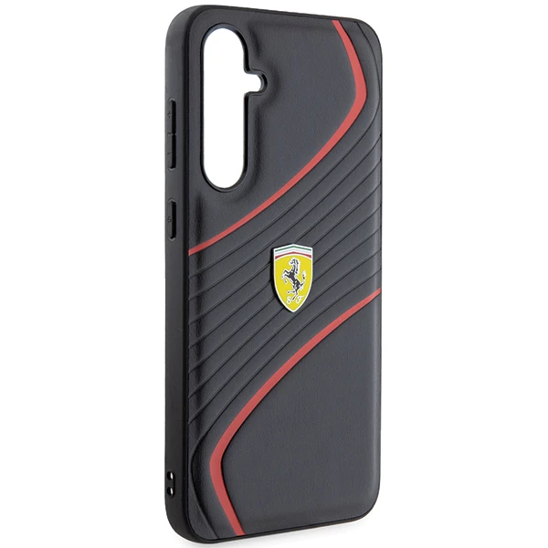 Samsung Galaxy S23 FE Ferrari dėklas Twist Metal Logo (FEHCS23FEPTWK) juodos spalvos aprašymas - Prekės nuotrauka Samsung Galaxy S23 FE Ferrari dėklas Twist Metal Logo (FEHCS23FEPTWK) juodos spalvos aprašymas - Prekės nuotrauka