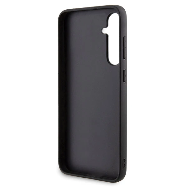 Samsung Galaxy S23 FE Karl Lagerfeld Dėklas Gripstand Saffiano Karl&Choupette Pins (KLHCS23FEGSAKCPK) juodos spalvos aprašymas - Prekės nuotrauka
