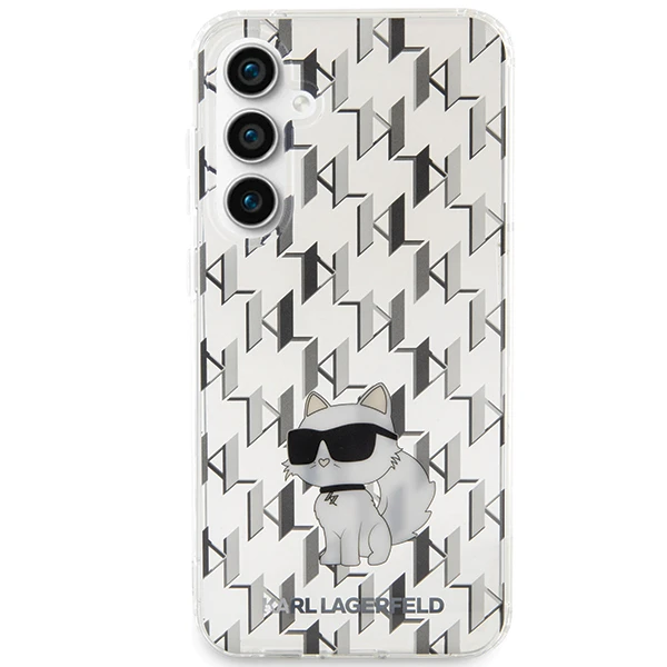 Samsung Galaxy S23 FE Karl Lagerfeld dėklas Monogram Choupette (KLHCS23FEHNCMKLT) skaidrus aprašymas - Prekės nuotrauka