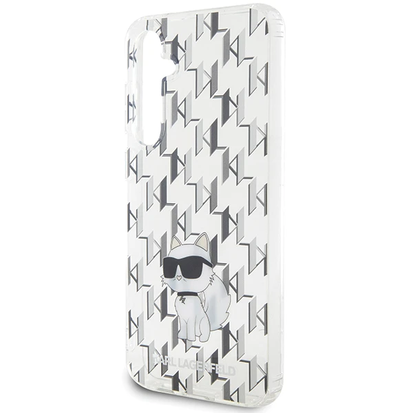 Samsung Galaxy S23 FE Karl Lagerfeld dėklas Monogram Choupette (KLHCS23FEHNCMKLT) skaidrus aprašymas - Prekės nuotrauka