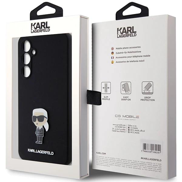 Dėklas Karl Lagerfeld KLHCS23FEMHKNPK S23 FE S711 Juodas/Juodas SILICONE IKONIK METAL PIN aprašymas - Prekės nuotrauka Dėklas Karl Lagerfeld KLHCS23FEMHKNPK S23 FE S711 Juodas/Juodas SILICONE IKONIK METAL PIN aprašymas - Prekės nuotrauka