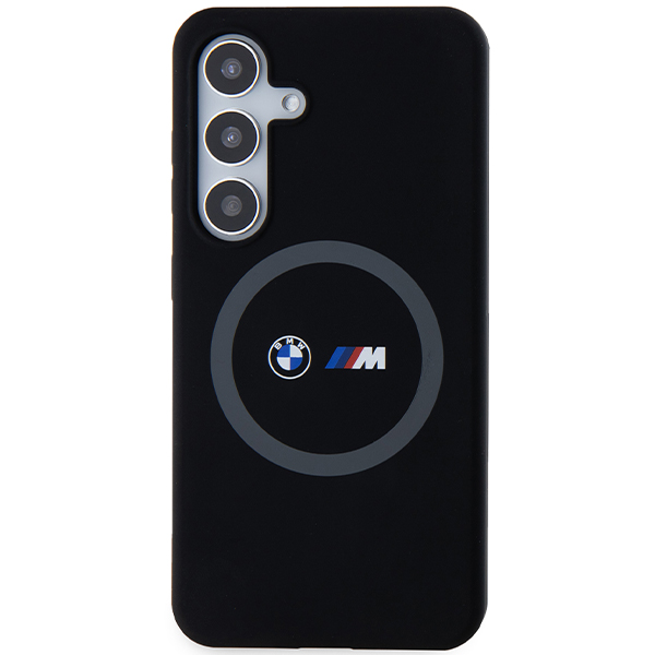 Samsung Galaxy S24 BMW Dėklas M silikoninis Printed Ring MagSafe (BMHMS24S23SROK) juodos spalvos aprašymas - Prekės nuotrauka