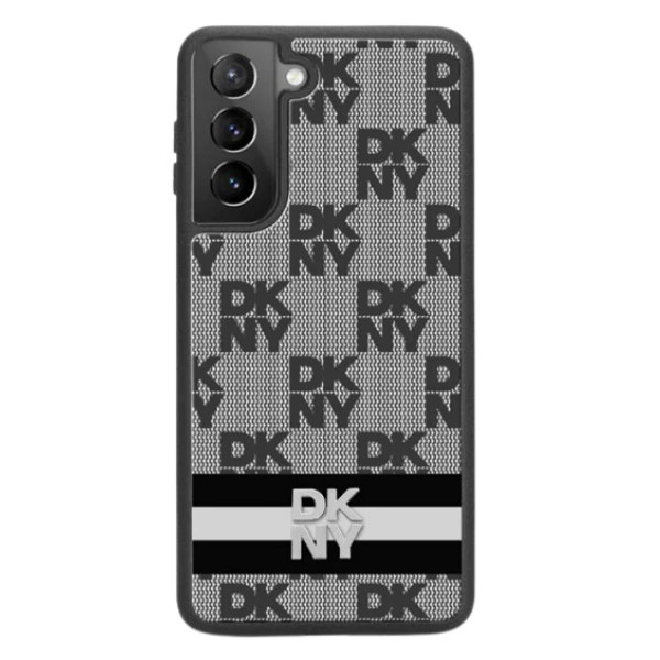 Samsung Galaxy S24 DKNY Odinis Dėklas Checkered Mono Pattern & Printed Stripes (DKHCS24SPCPTSSK) juodos spalvos aprašymas - Prekės nuotrauka
