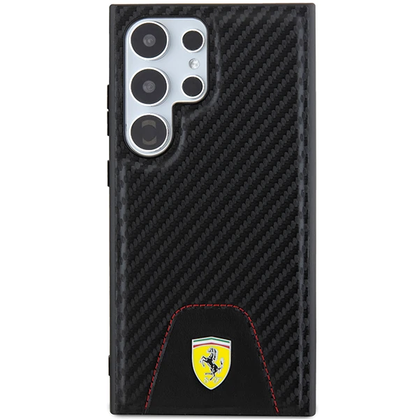 Samsung Galaxy S24 Ferrari dėklas Carbon Stitched Bottom (FEHCS24SN3PUK) juodos spalvos aprašymas - Prekės nuotrauka